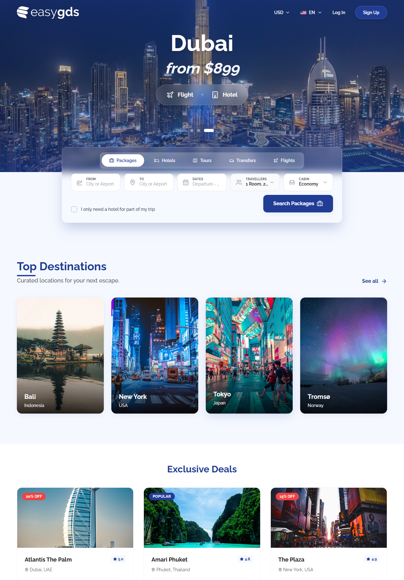 easyGDS Distribution Platform